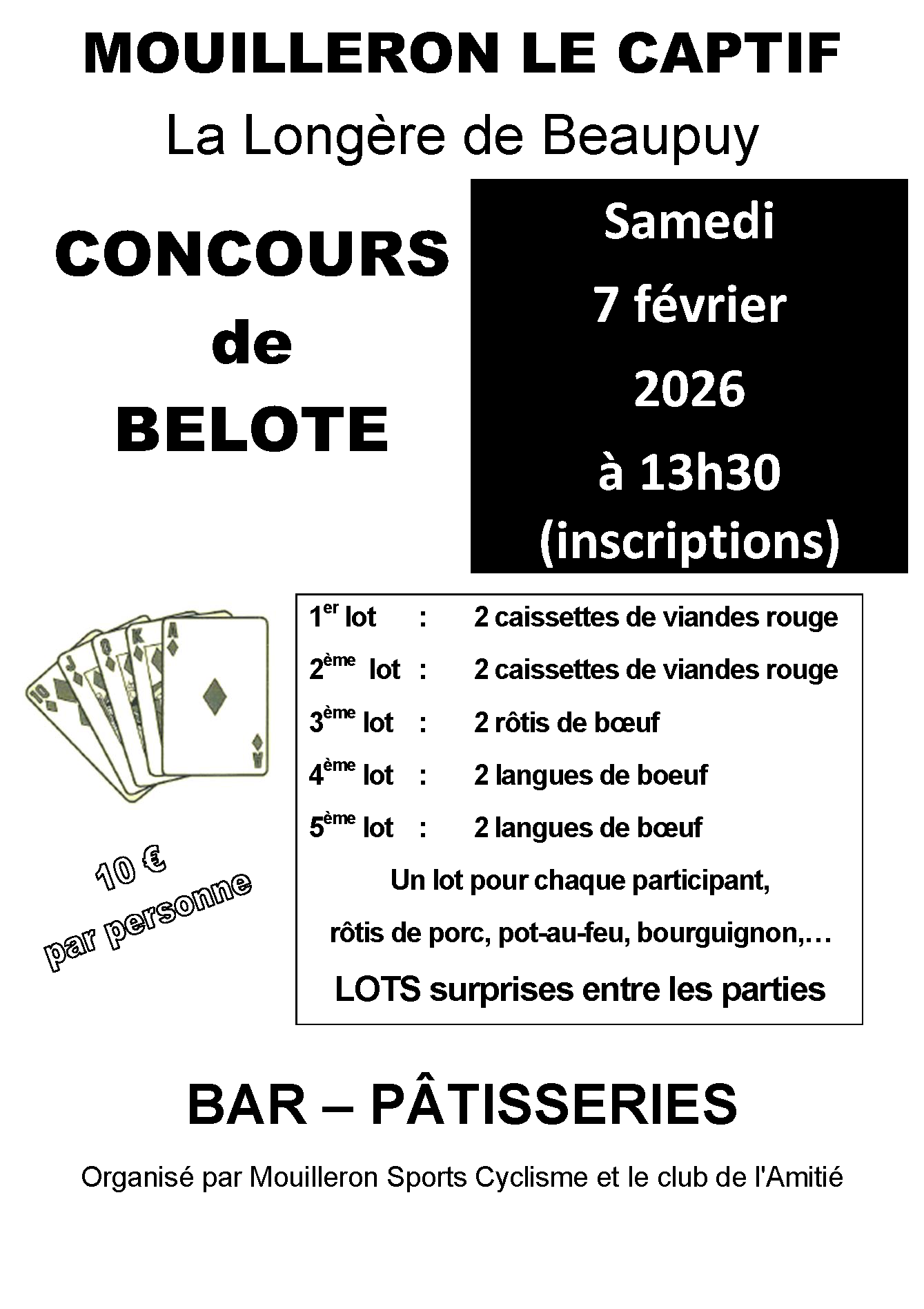 Affiche belote 2026 - NB - 1 page