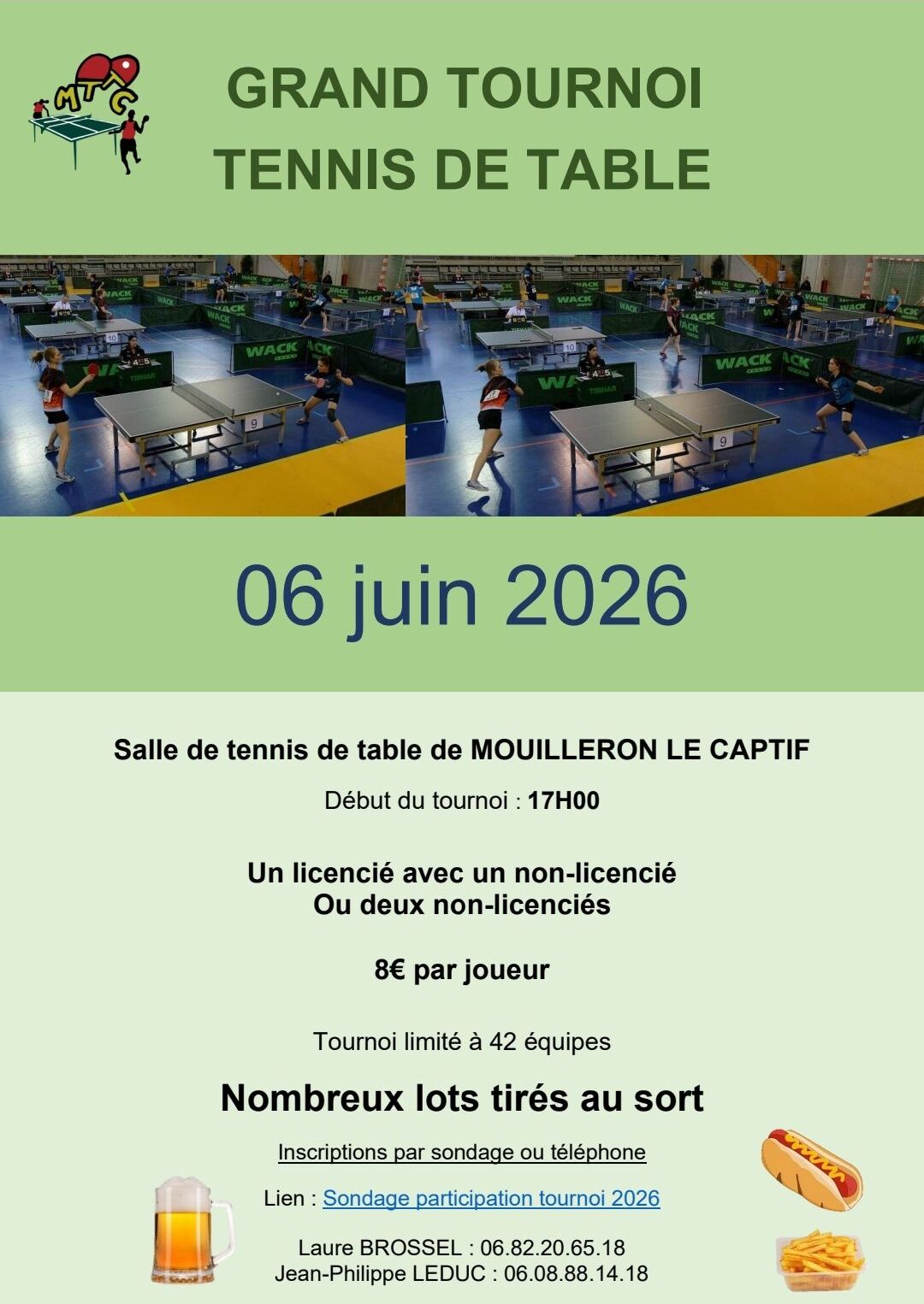 Affiche tennis de table